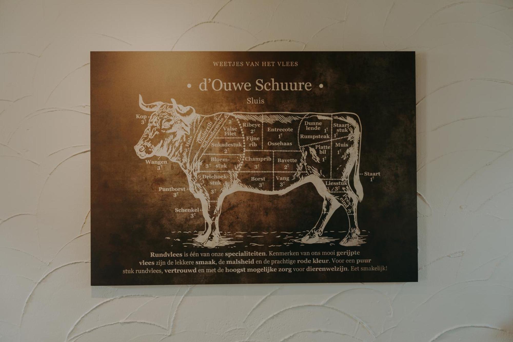Bed and Breakfast Ouwe Schuure Sluis Esterno foto
